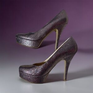 ⭐️ Enzo Angiolini light purple/pink Glitter Platform Pumps- size 5.5M